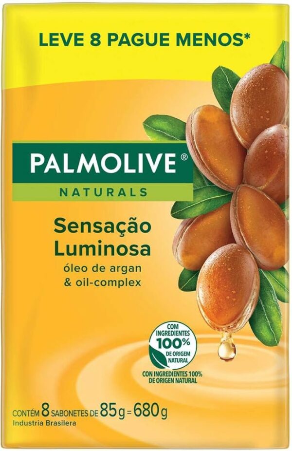 Palmolive Sabonete Em Barra Naturals Sensação Luminosa 85G Promo Leve 8 Pague 7