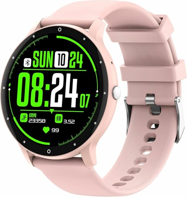 PEJE Smartwatch 1,39” （Atender/Fazer Chamadas）, à prova d'água IP67, recebe notificações, mais de 120 modos esportivos, compatível com telefones Android e iPhone preto (Rose)